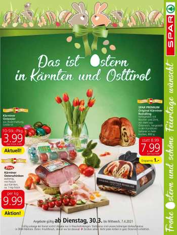 Angebote SPAR - 30.3.2021 - 7.4.2021.