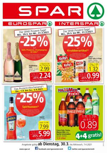 Angebote SPAR - 30.3.2021 - 7.4.2021.