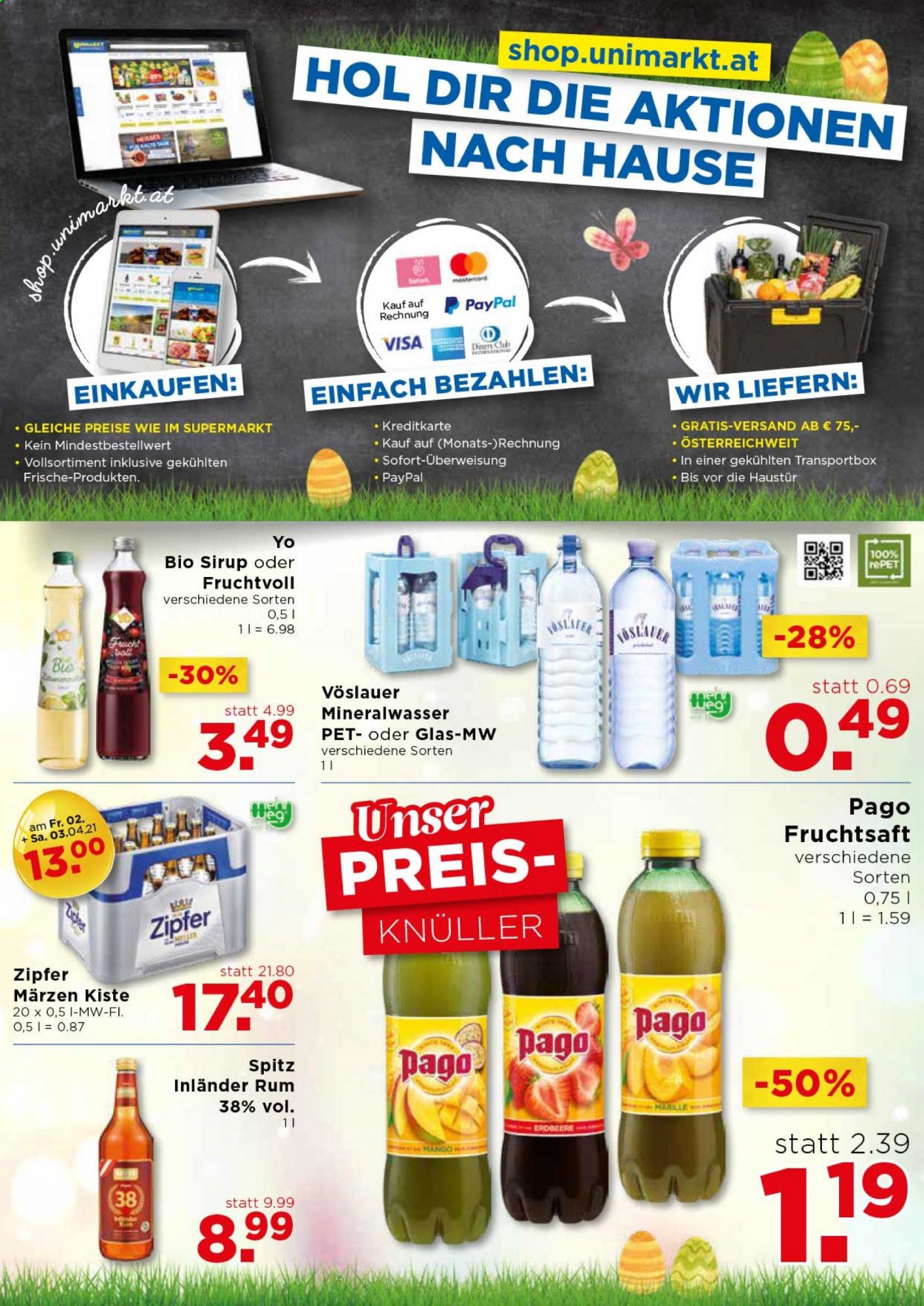 Angebote UNIMARKT - 31.3.2021 - 6.4.2021. Seite 15