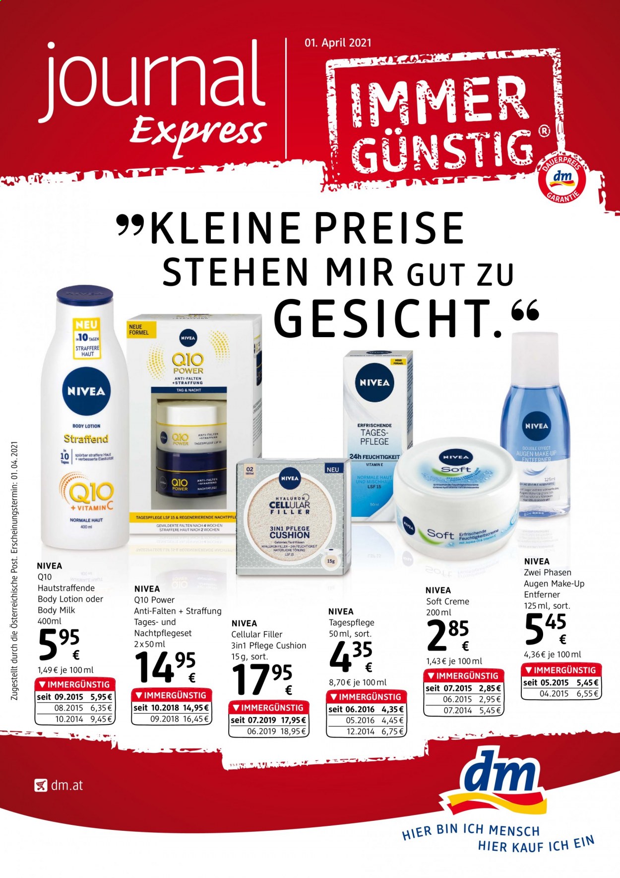 Angebote dm drogerie - 1.4.2021 - 30.4.2021. Seite 1