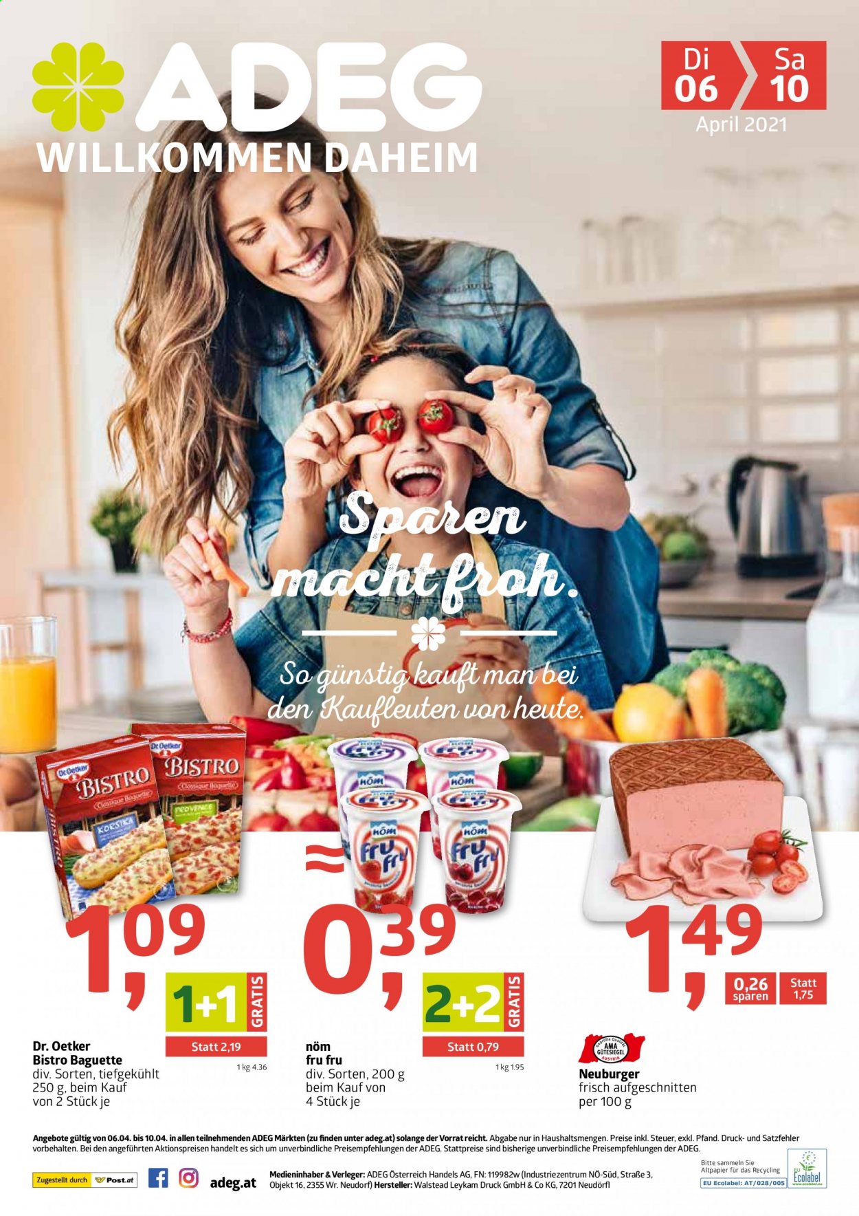 Angebote ADEG - 6.4.2021 - 10.4.2021. Seite 1