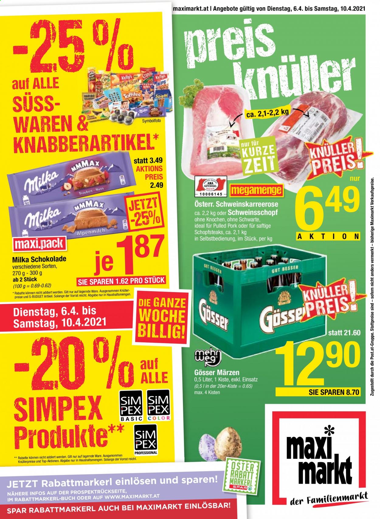 Angebote Maximarkt - 6.4.2021 - 10.4.2021. Seite 1