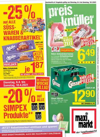 Angebote Maximarkt - 6.4.2021 - 10.4.2021.