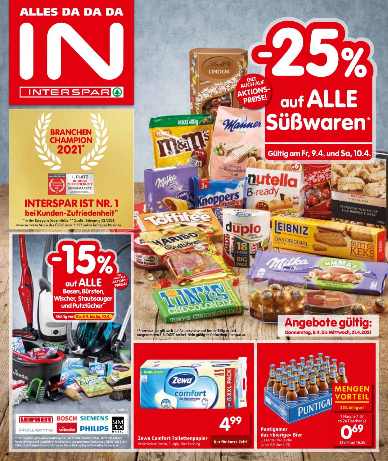 Angebote INTERSPAR - 8.4.2021 - 21.4.2021. Seite 1