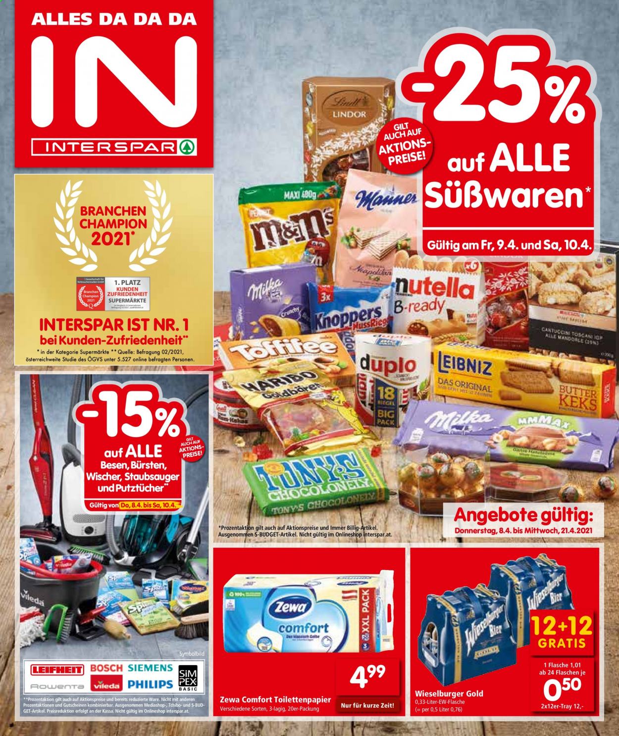 Angebote INTERSPAR - 8.4.2021 - 21.4.2021. Seite 1