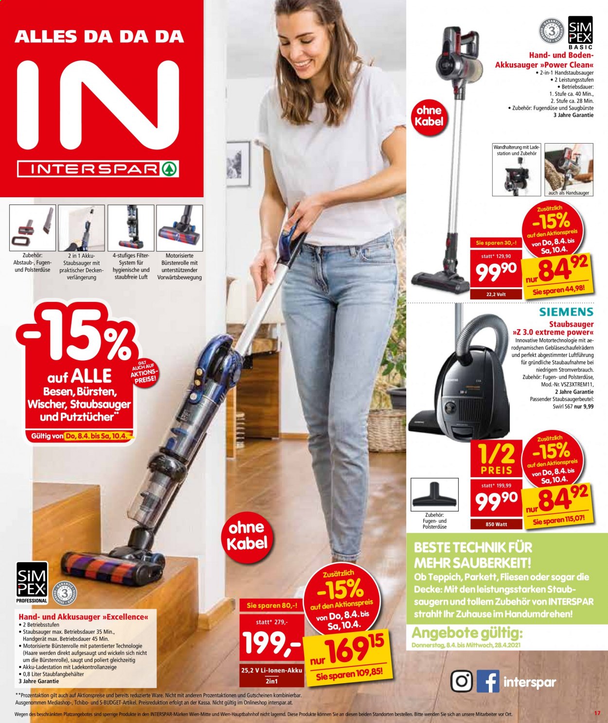 Angebote INTERSPAR - 8.4.2021 - 21.4.2021. Seite 17