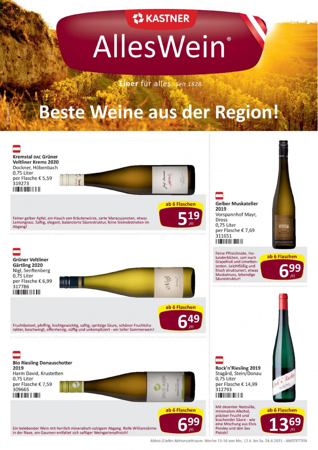 Angebote KASTNER - 12.4.2021 - 24.4.2021. Seite 1