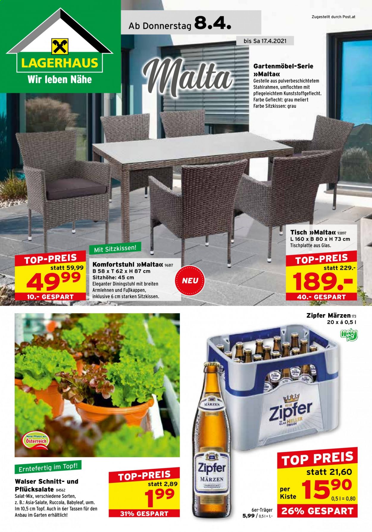 Angebote Salzburger Lagerhaus - 8.4.2021 - 17.4.2021. Seite 1