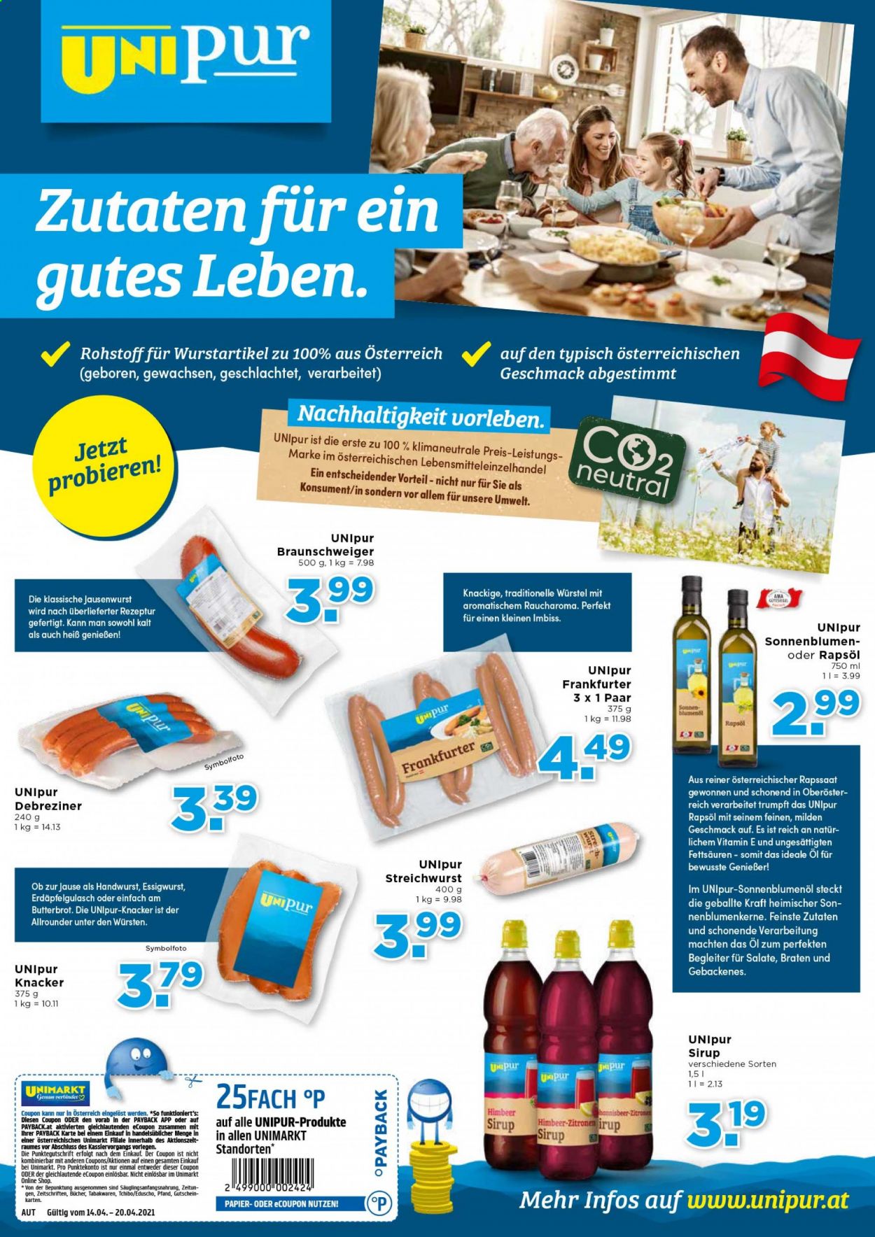 Angebote UNIMARKT - 14.4.2021 - 20.4.2021. Seite 2