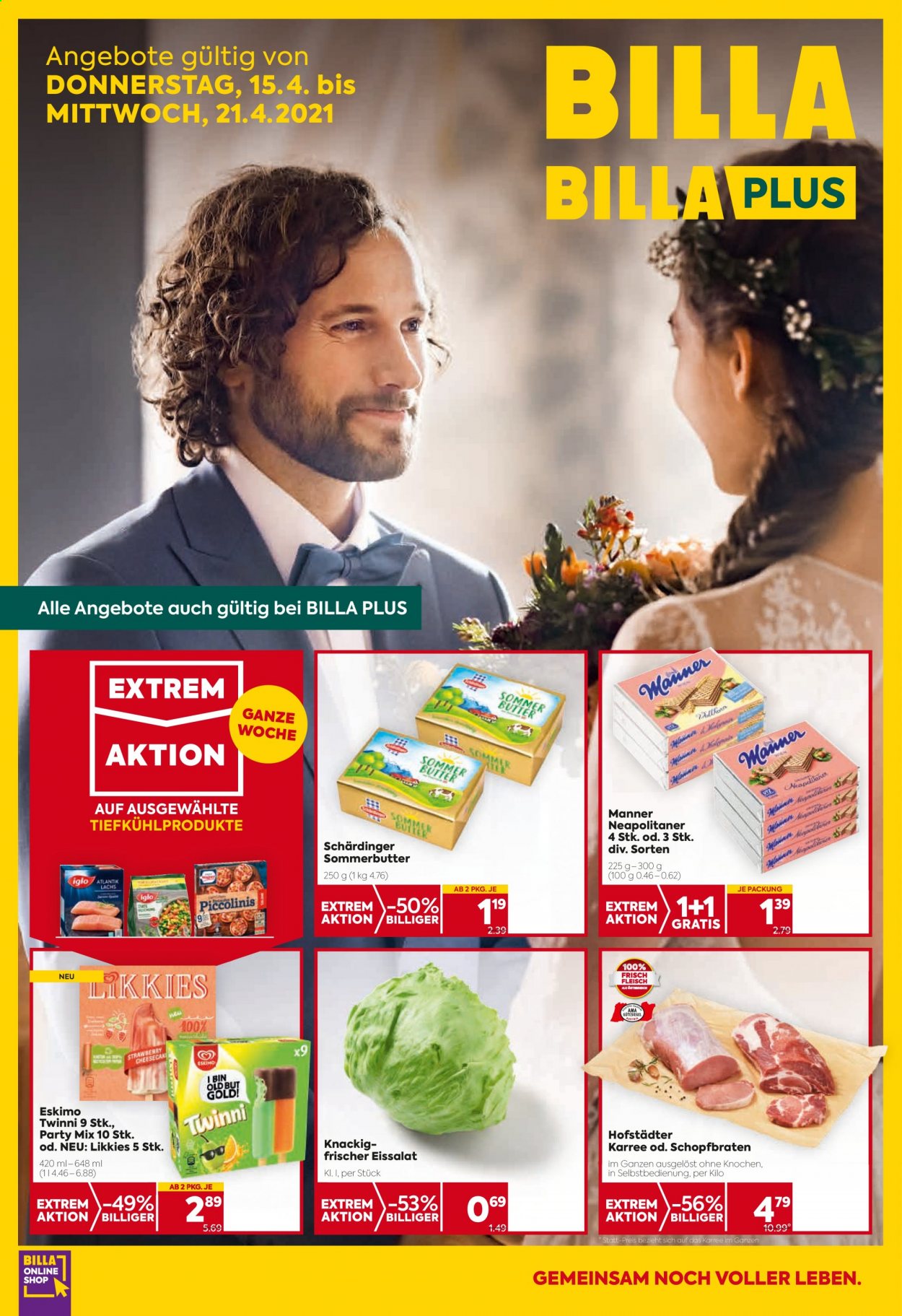 Angebote Billa - 15.4.2021 - 21.4.2021. Seite 1