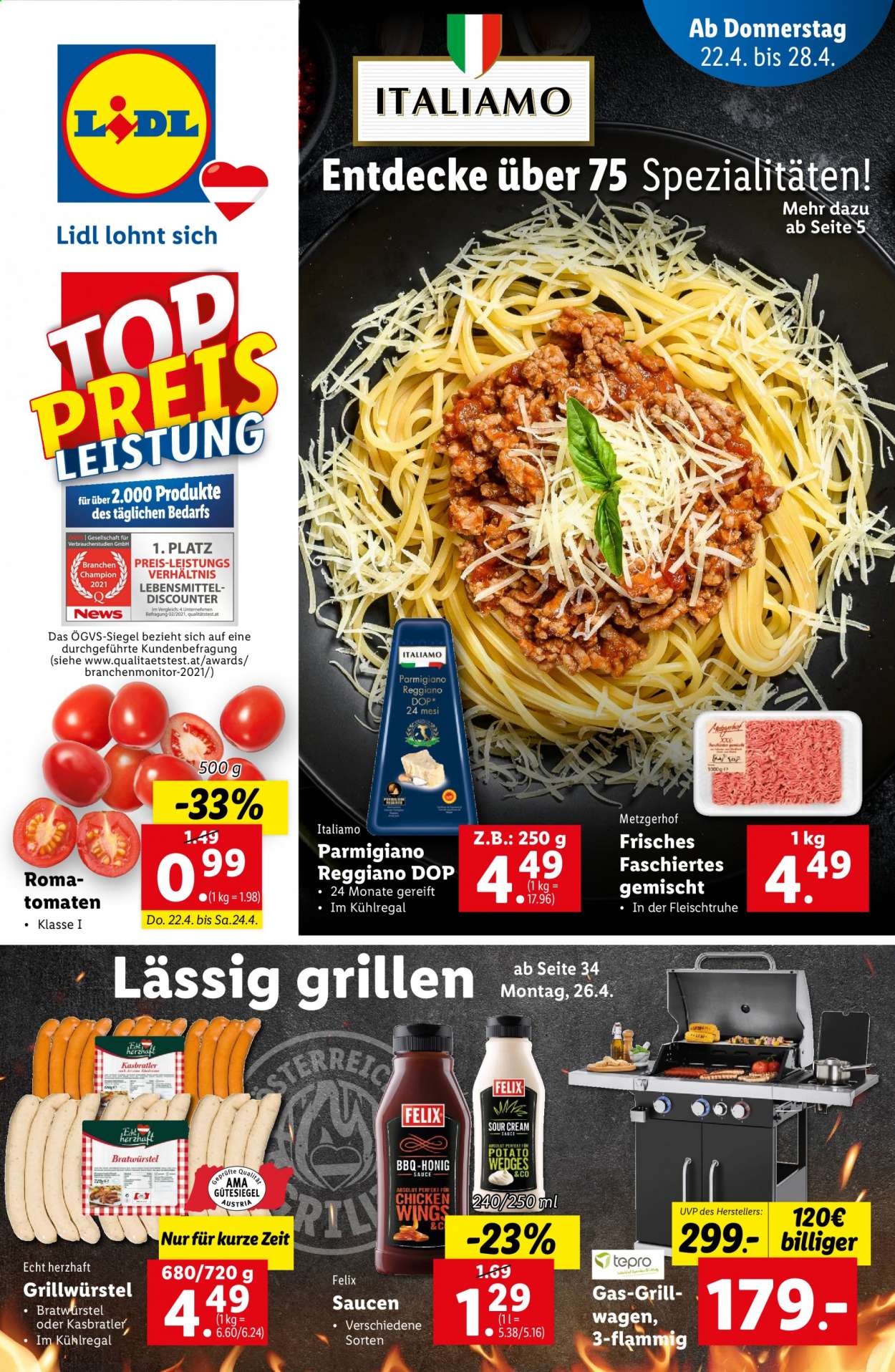 Angebote Lidl - 22.4.2021 - 28.4.2021. Seite 1