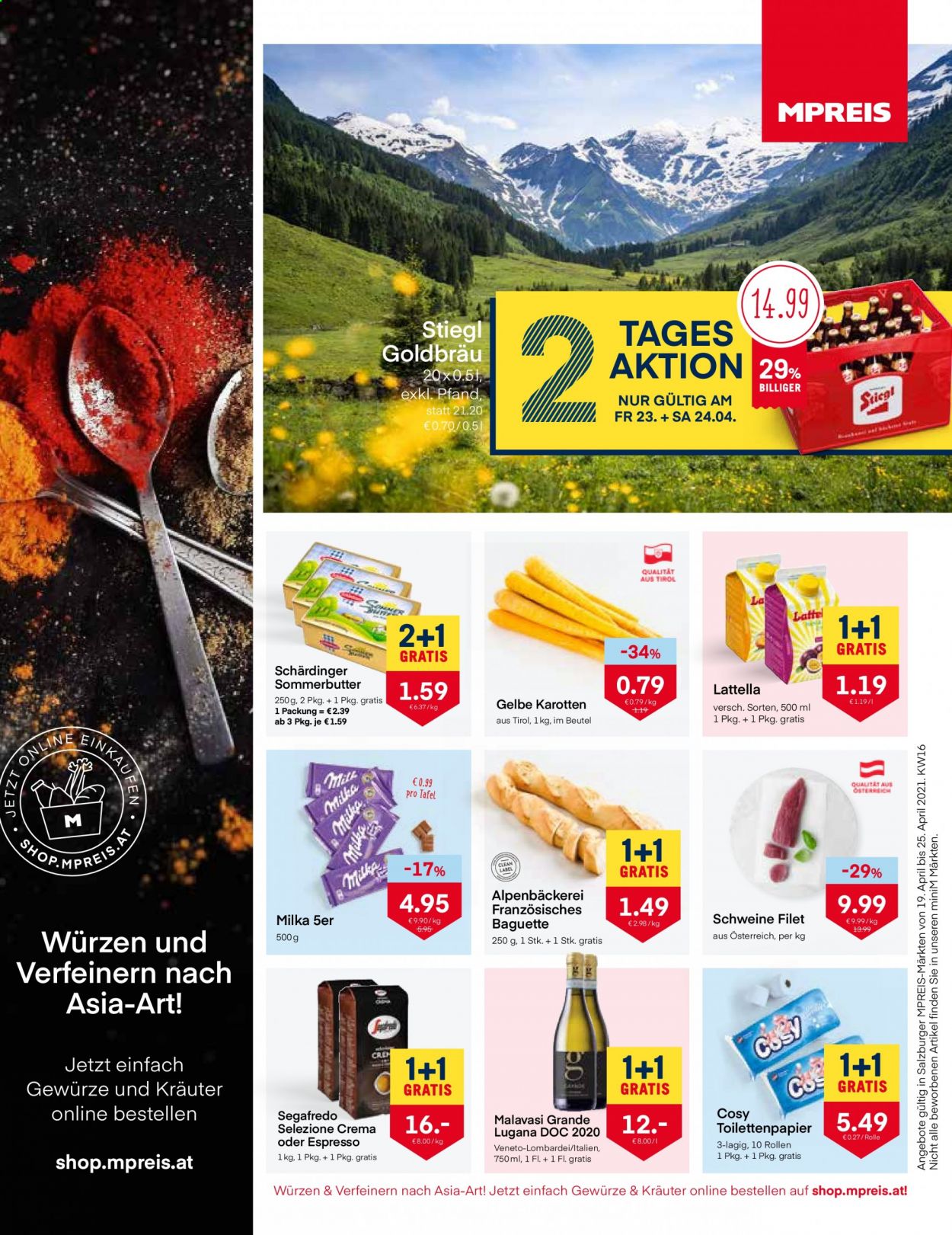 Angebote MPREIS - 19.4.2021 - 25.4.2021. Seite 1
