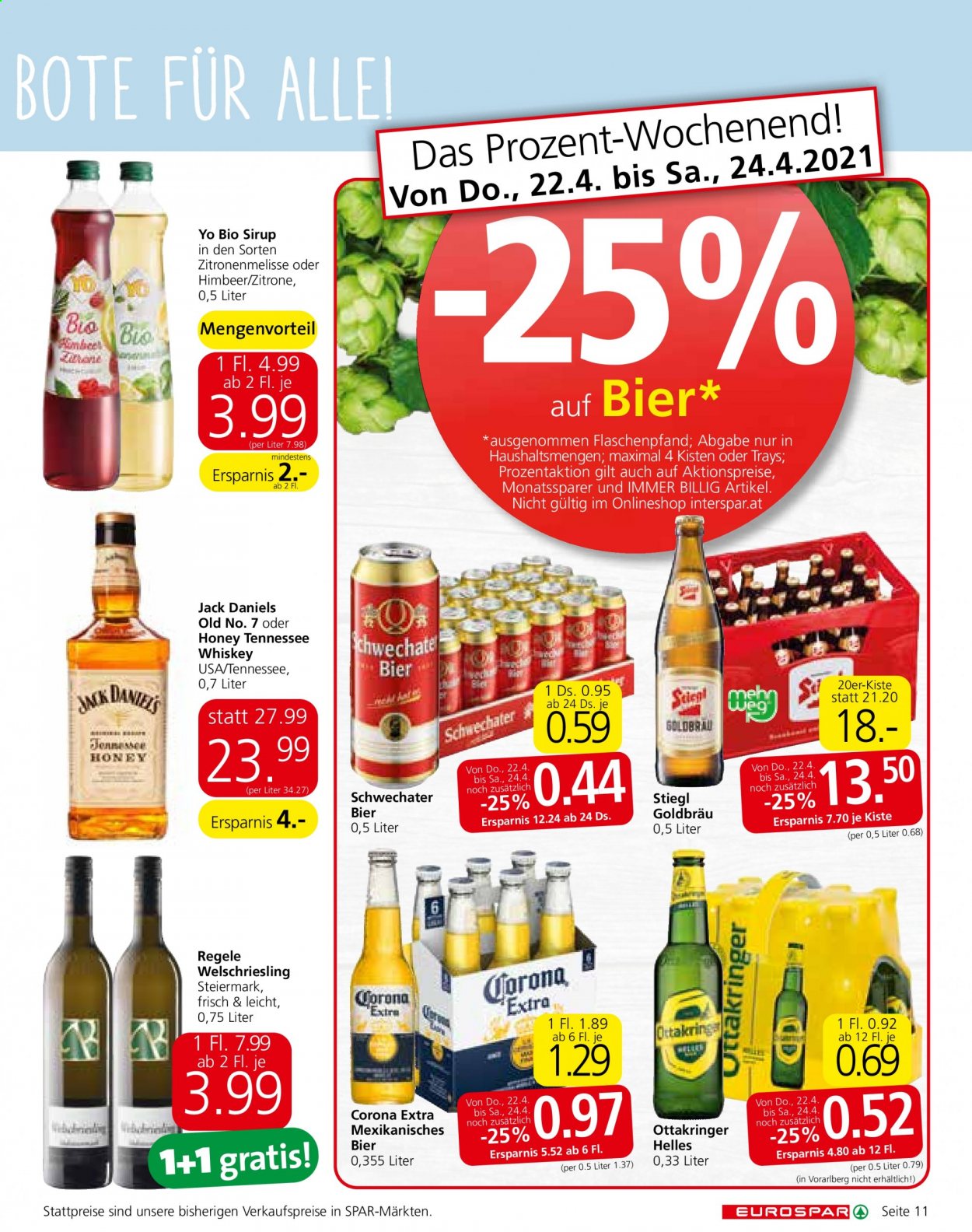Angebote EUROSPAR - 22.4.2021 - 5.5.2021. Seite 11