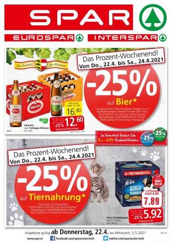 Angebote INTERSPAR - 22.4.2021 - 5.5.2021.