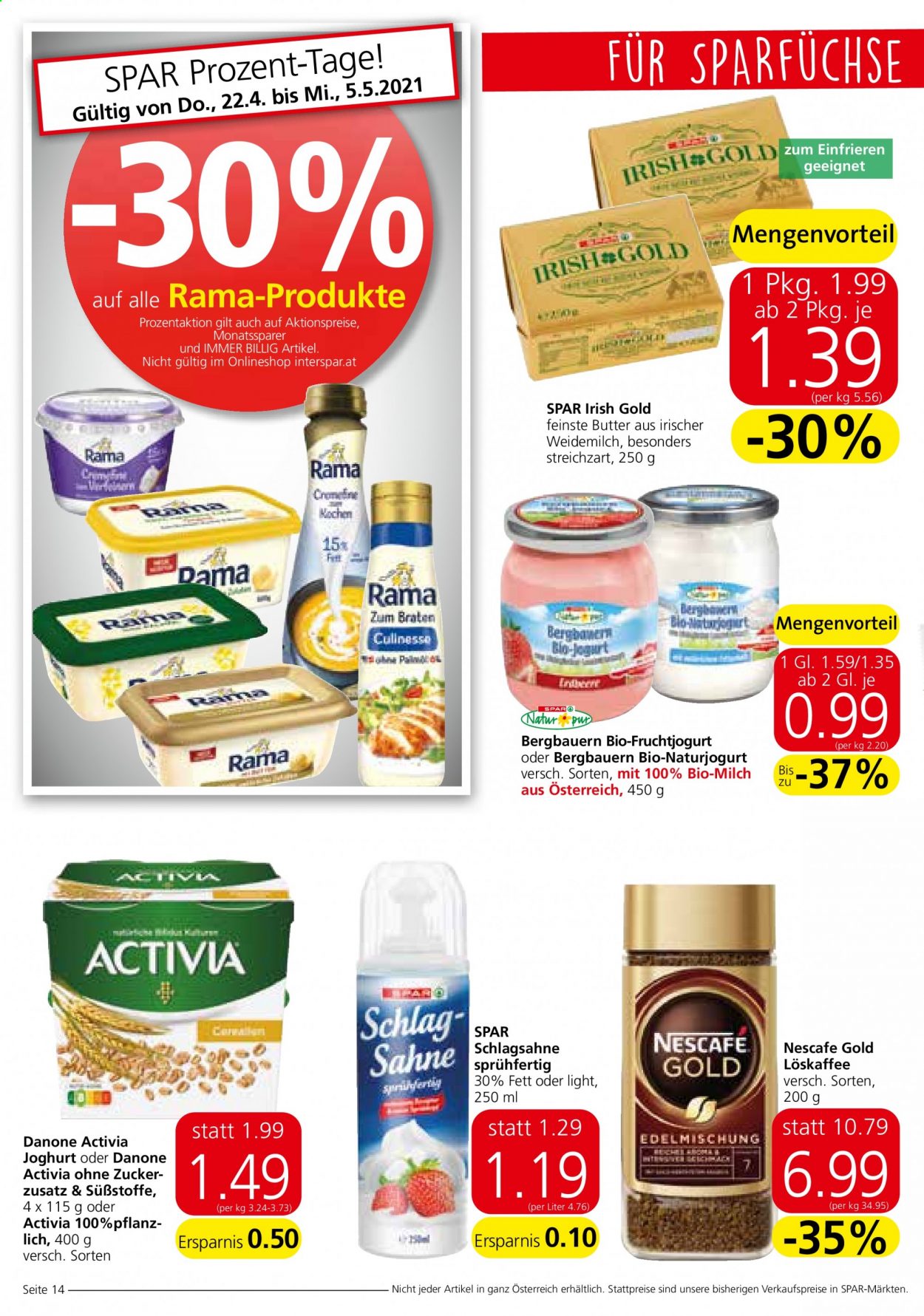 Angebote INTERSPAR - 22.4.2021 - 5.5.2021. Seite 14