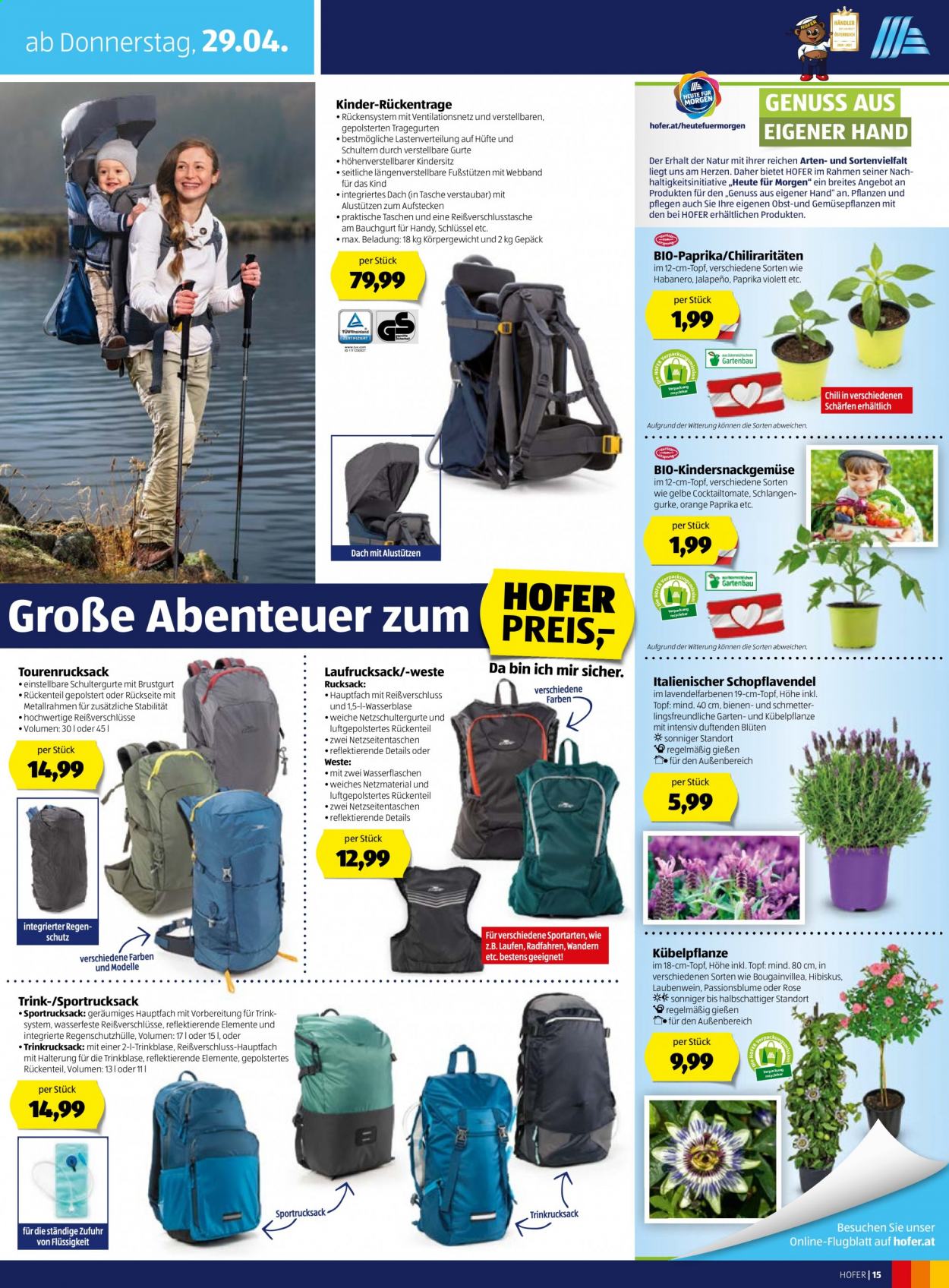 Angebote Hofer - 24.4.2021 - 1.5.2021. Seite 15