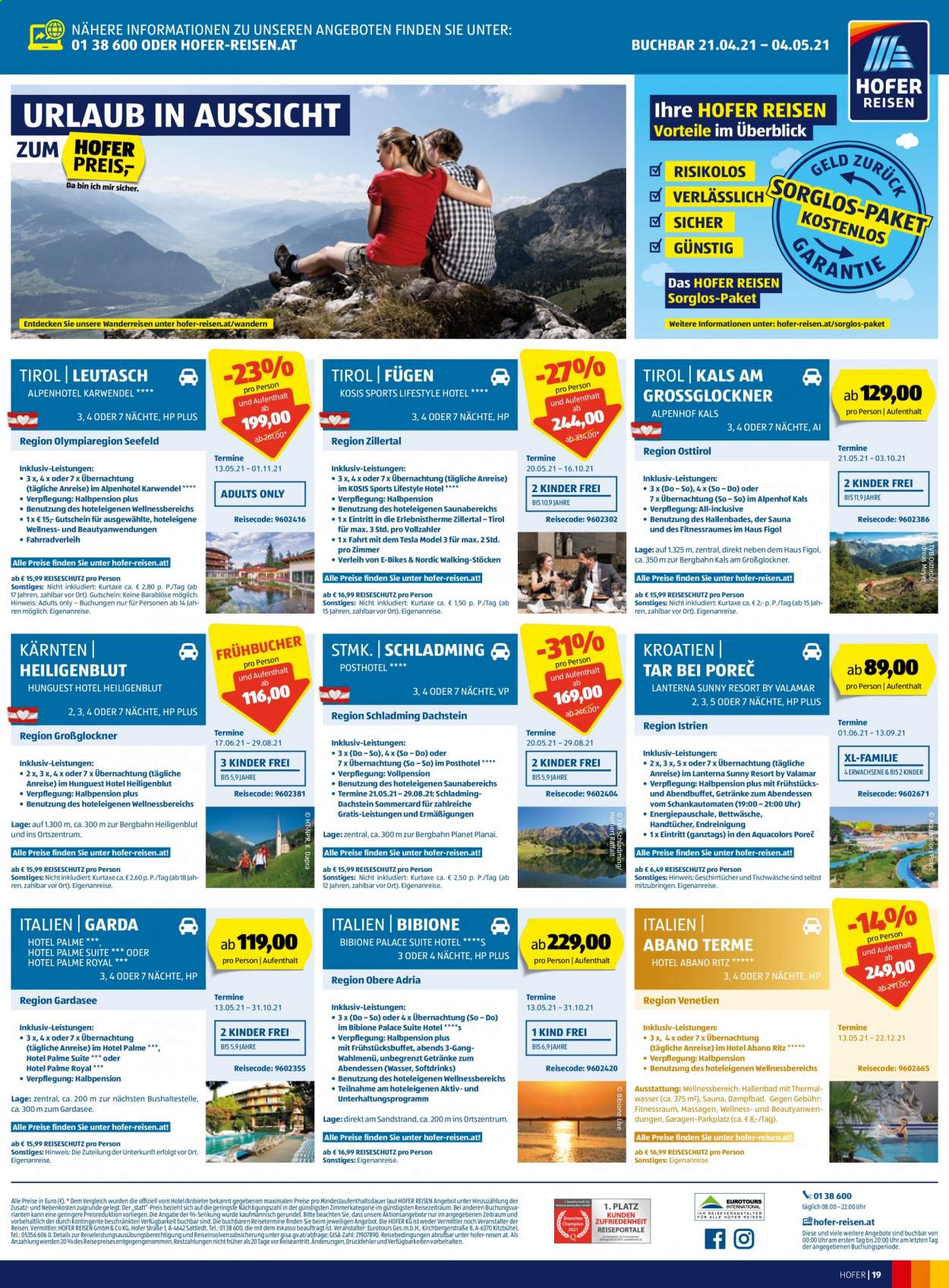 Angebote Hofer - 24.4.2021 - 1.5.2021. Seite 19