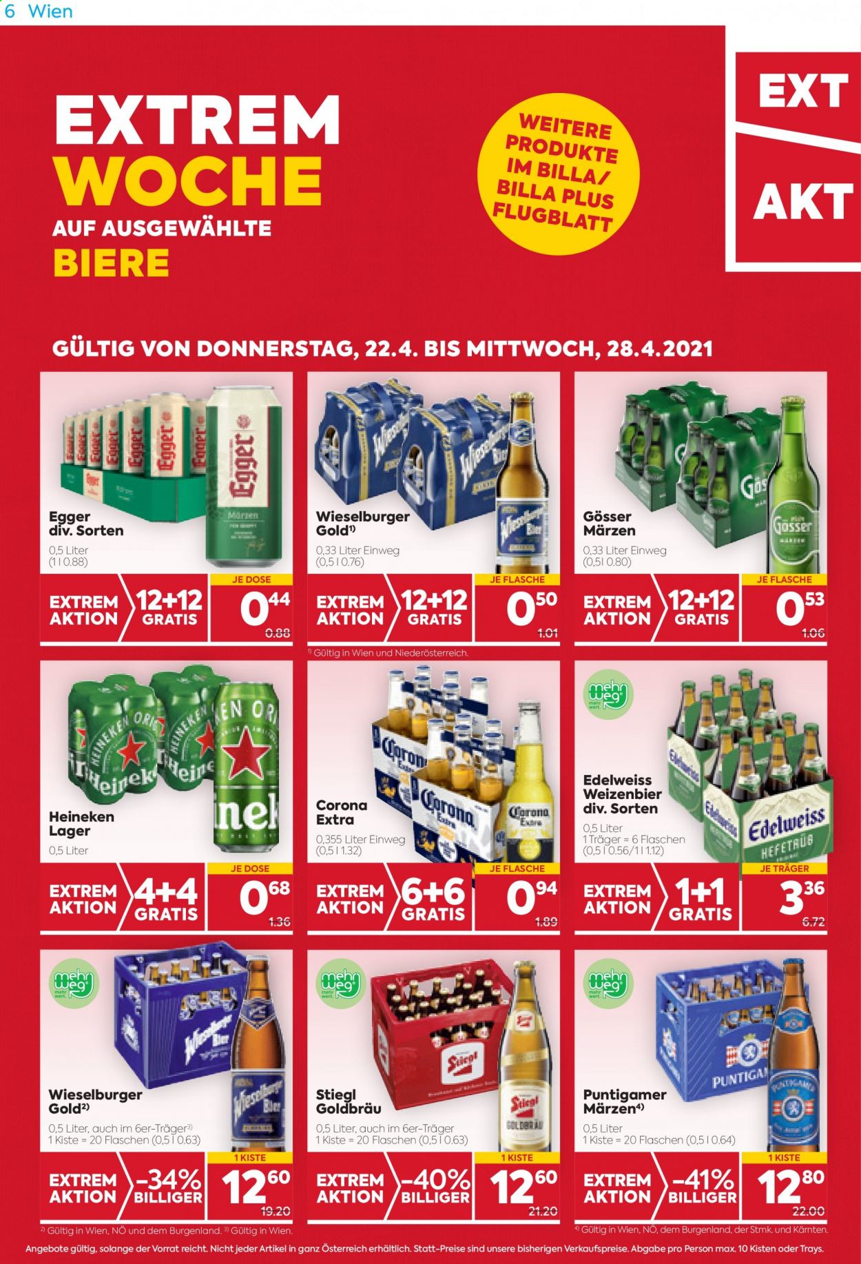 Angebote Billa Plus - 22.4.2021 - 28.4.2021. Seite 6