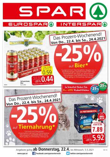 Angebote INTERSPAR - 22.4.2021 - 5.5.2021.