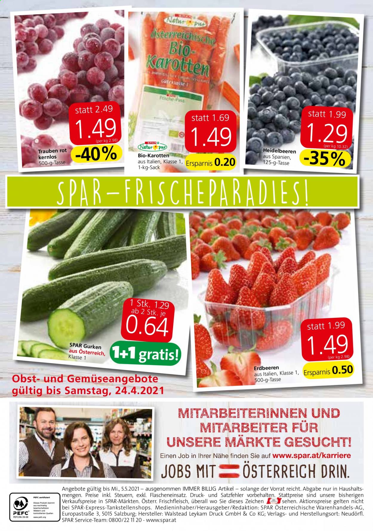 Angebote INTERSPAR - 22.4.2021 - 5.5.2021. Seite 20