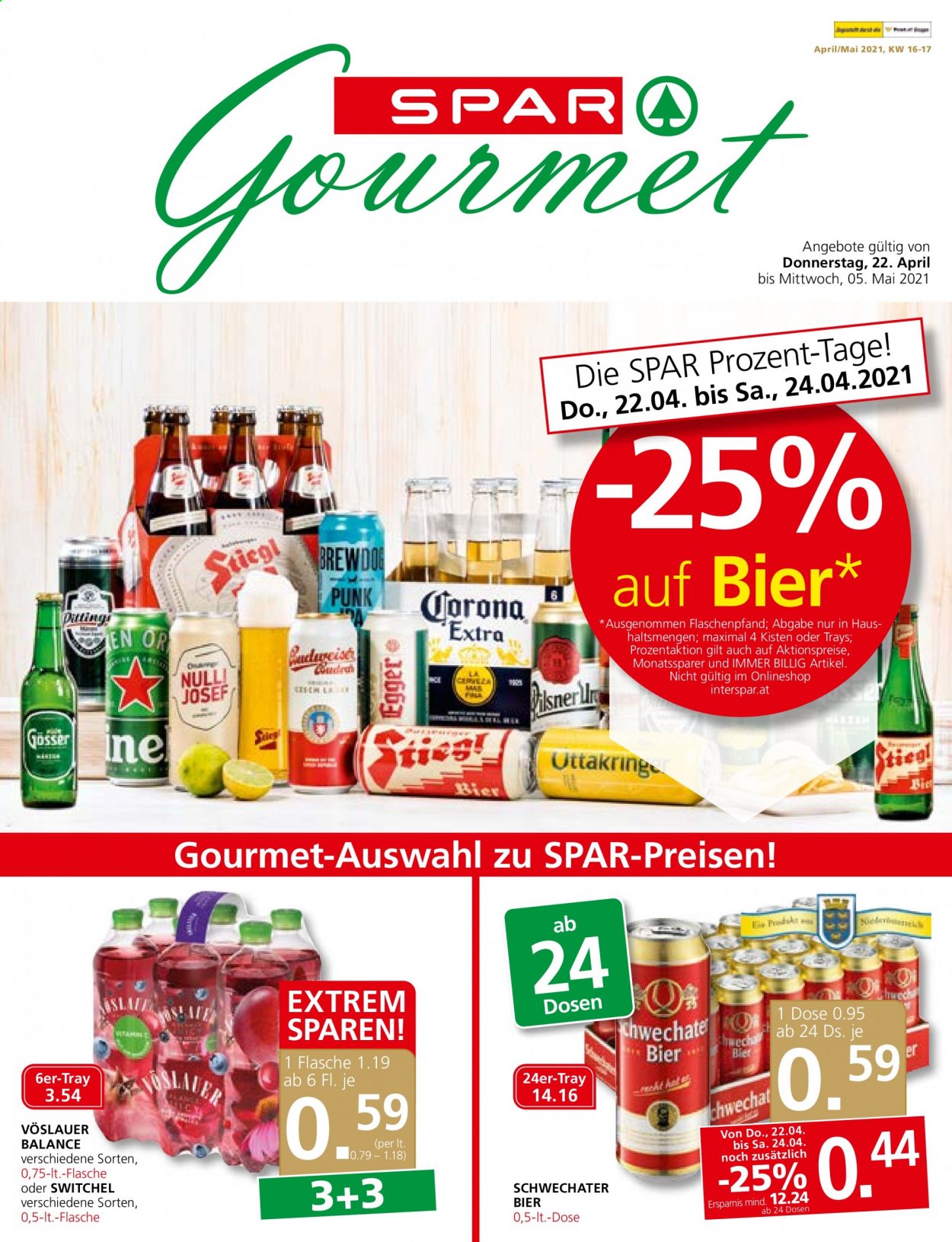 Angebote SPAR - 22.4.2021 - 5.5.2021. Seite 1