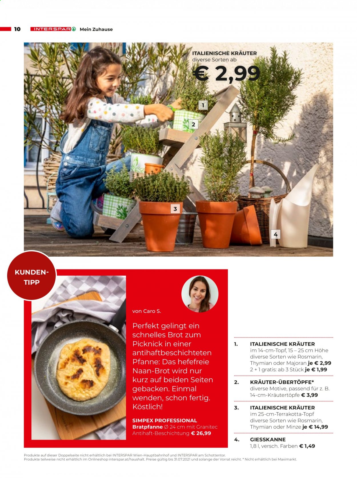 Angebote INTERSPAR - 22.4.2021 - 31.7.2021. Seite 10