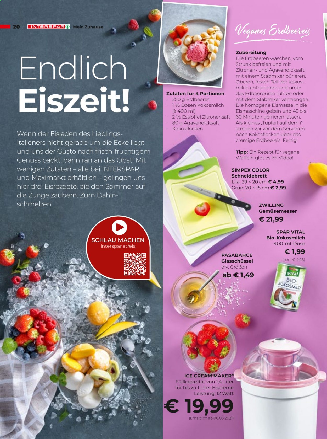 Angebote INTERSPAR - 22.4.2021 - 31.7.2021. Seite 20