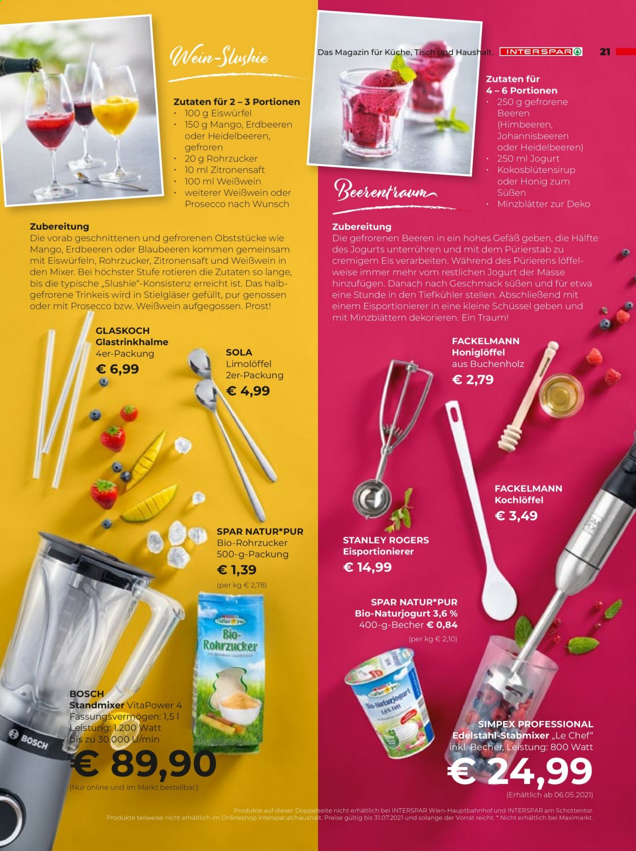 Angebote INTERSPAR - 22.4.2021 - 31.7.2021. Seite 21
