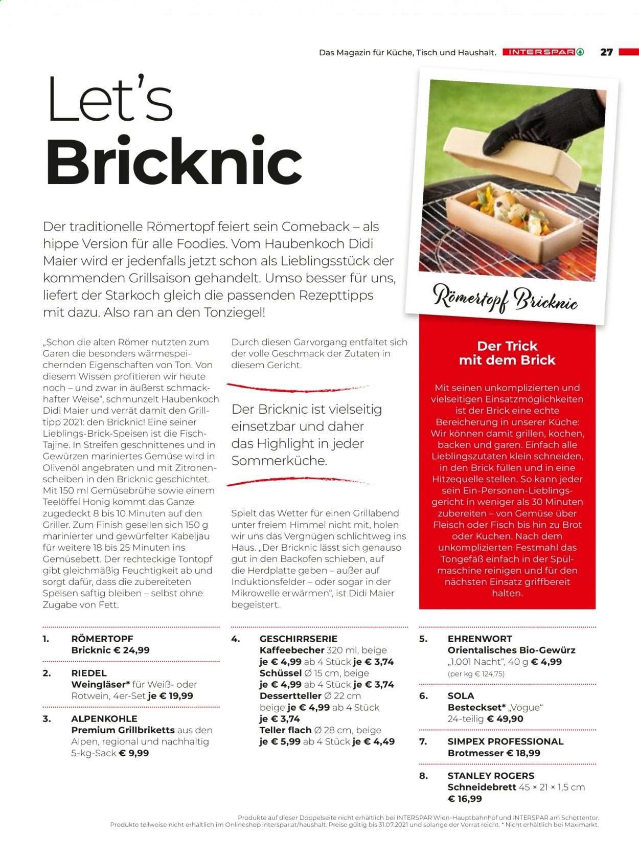 Angebote INTERSPAR - 22.4.2021 - 31.7.2021. Seite 27