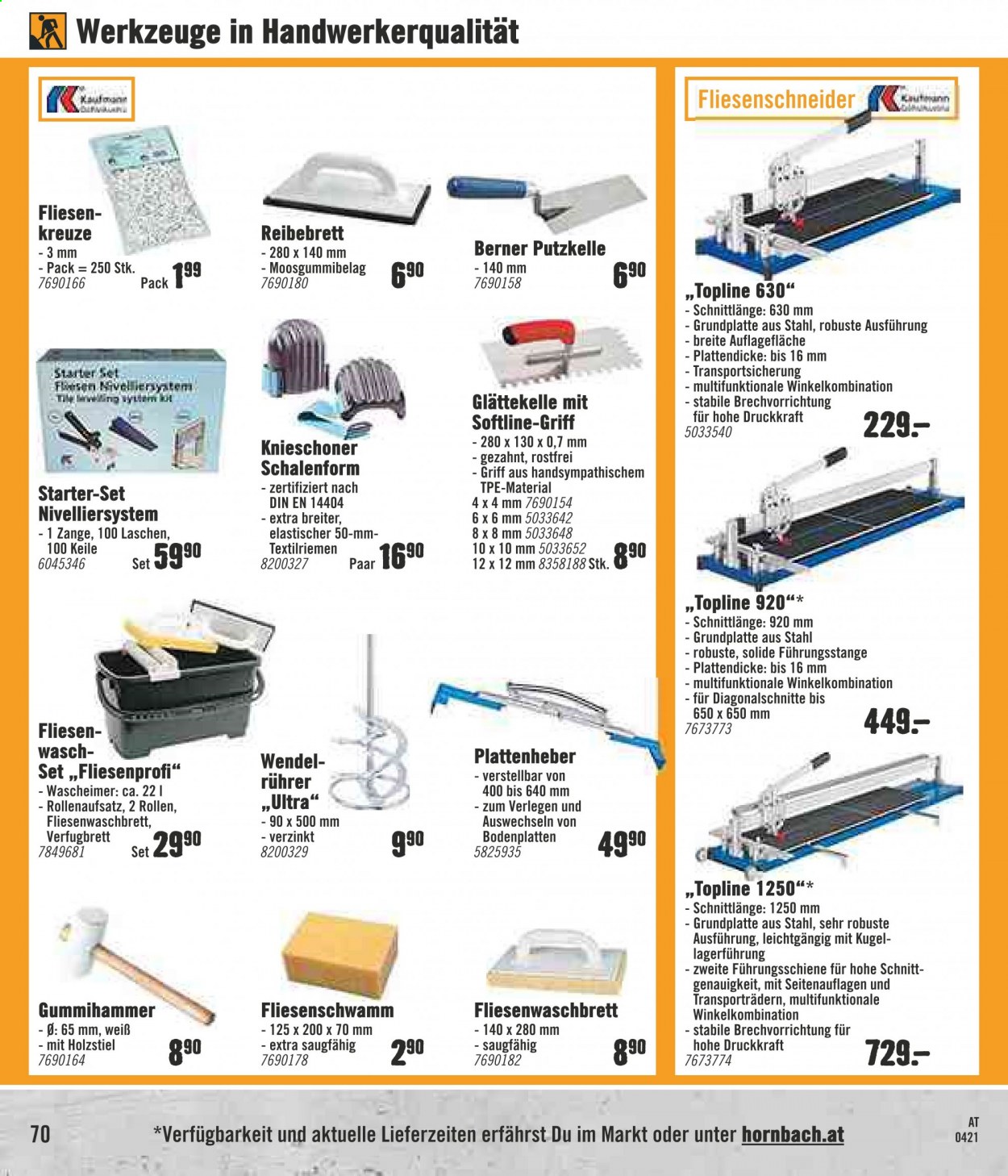 Angebote Hornbach - 22.4.2021 - 19.5.2021. Seite 70