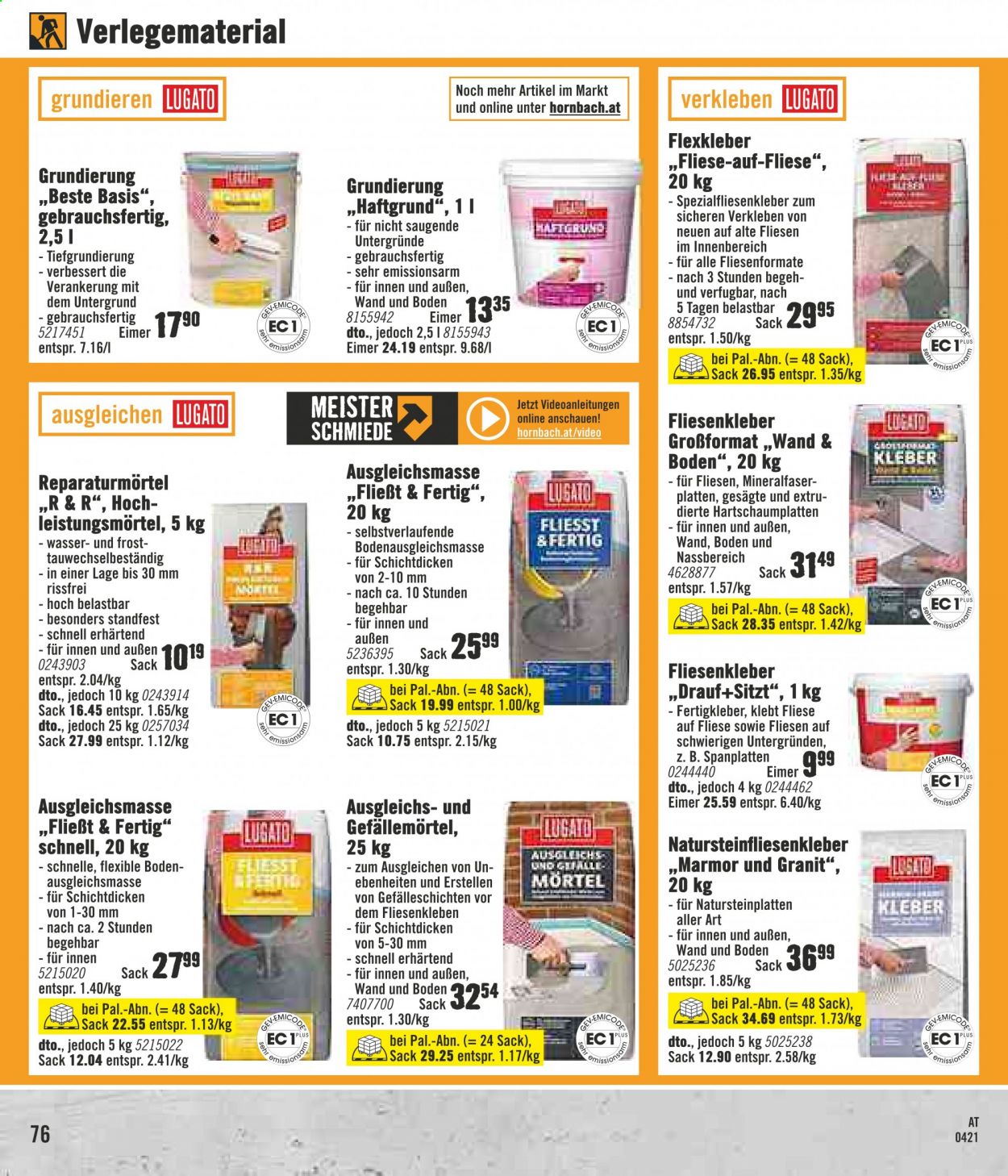 Angebote Hornbach - 22.4.2021 - 19.5.2021. Seite 76