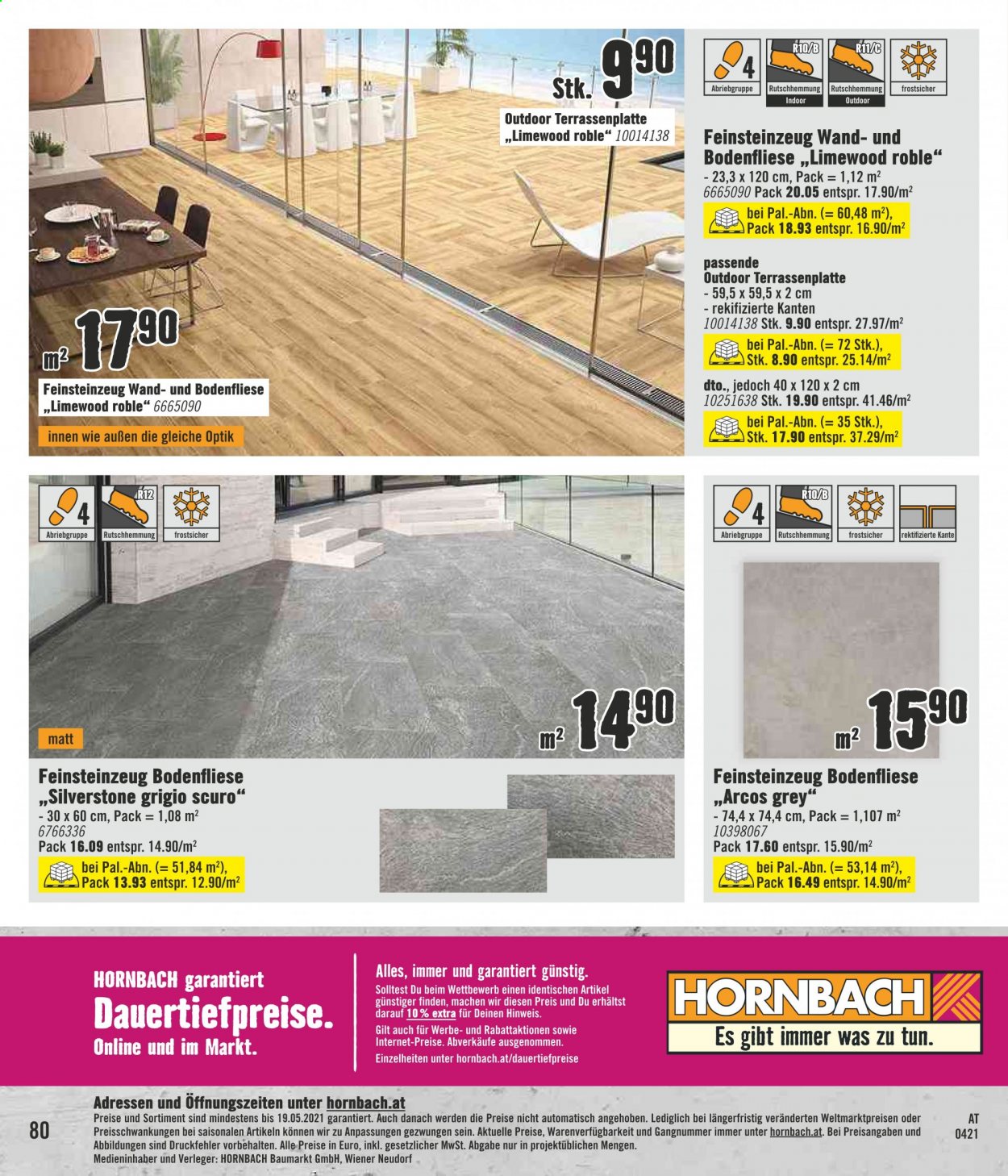 Angebote Hornbach - 22.4.2021 - 19.5.2021. Seite 80
