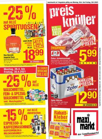 Angebote Maximarkt - 26.4.2021 - 30.4.2021.