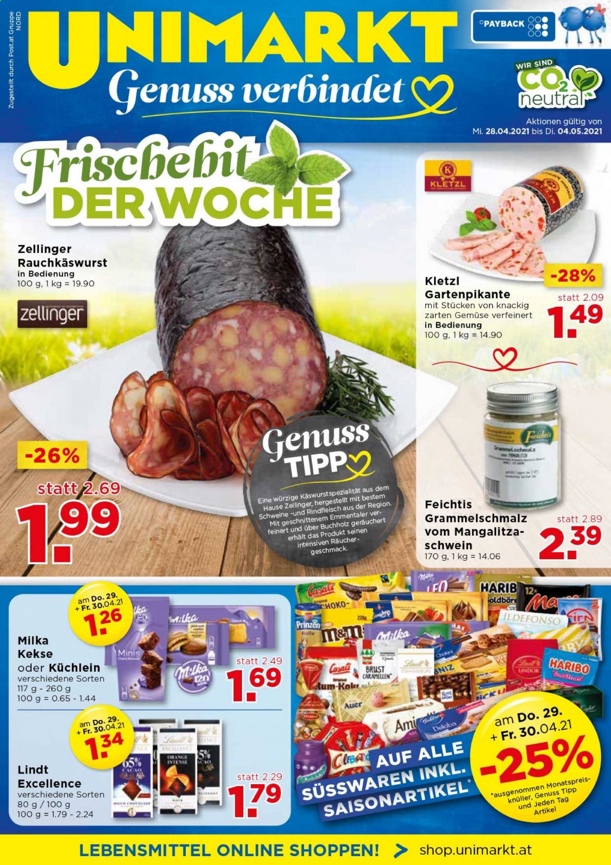 Angebote UNIMARKT - 28.4.2021 - 4.5.2021. Seite 1