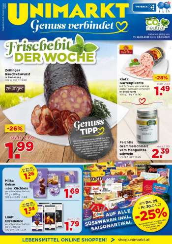 Angebote UNIMARKT - 28.4.2021 - 4.5.2021.