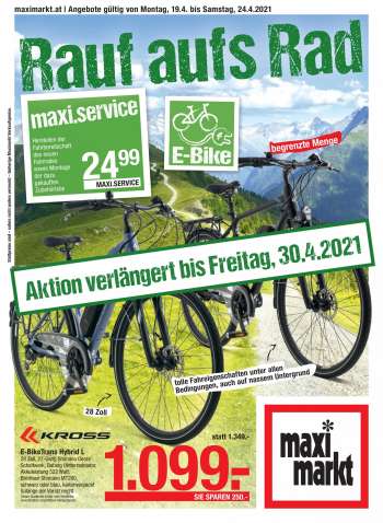 Angebote Maximarkt - 19.4.2021 - 30.4.2021.