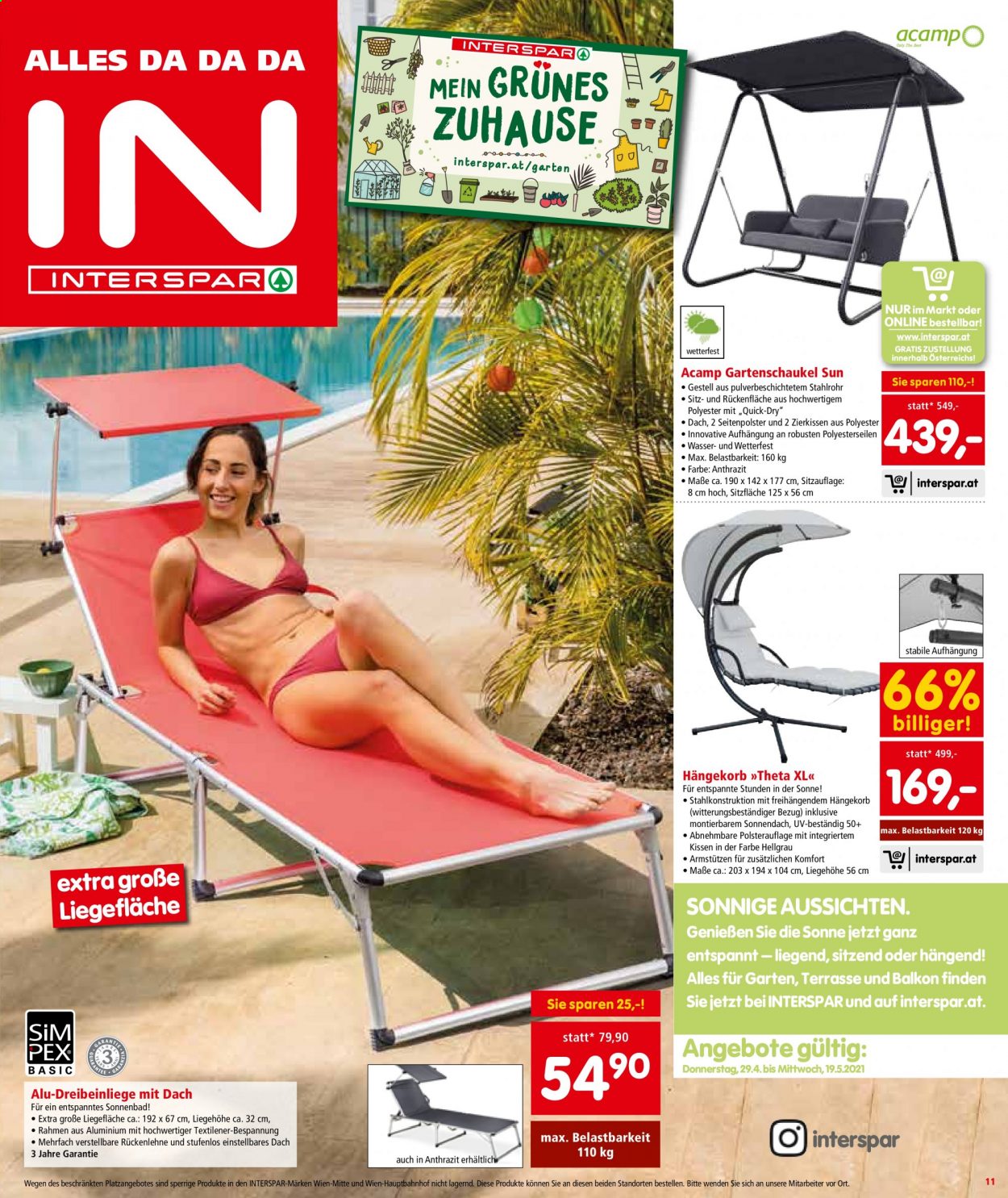Angebote INTERSPAR - 29.4.2021 - 5.5.2021. Seite 11