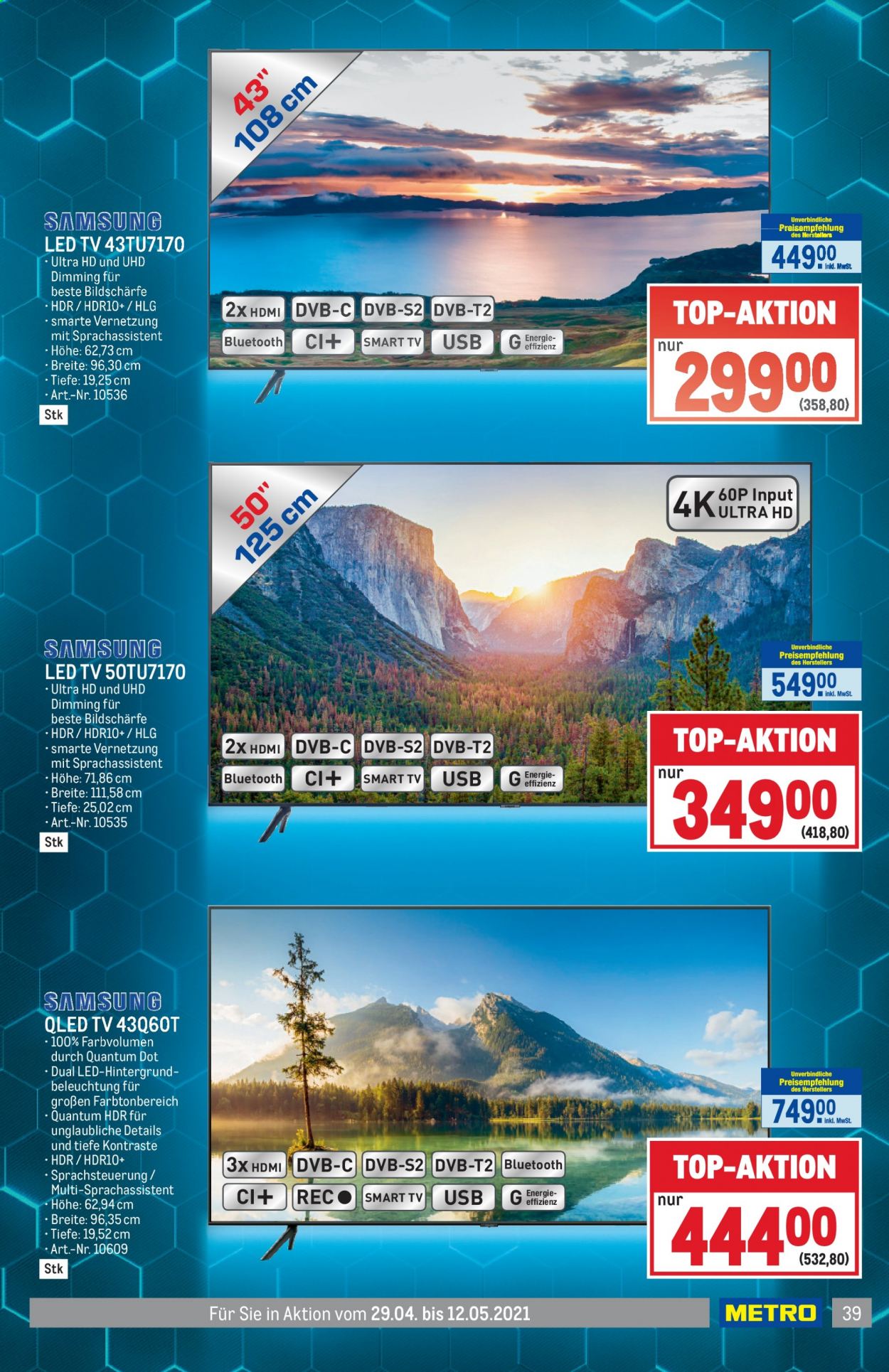 Angebote Metro - 29.4.2021 - 12.5.2021. Seite 39