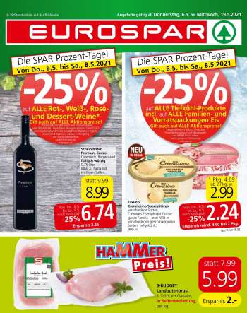 Angebote EUROSPAR - 6.5.2021 - 19.5.2021.