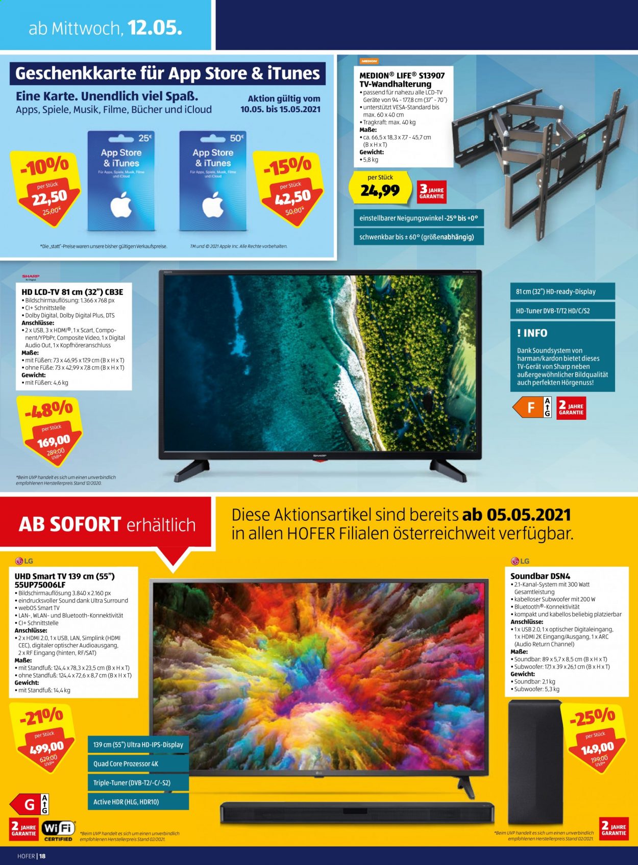 Angebote Hofer - 8.5.2021 - 15.5.2021. Seite 18