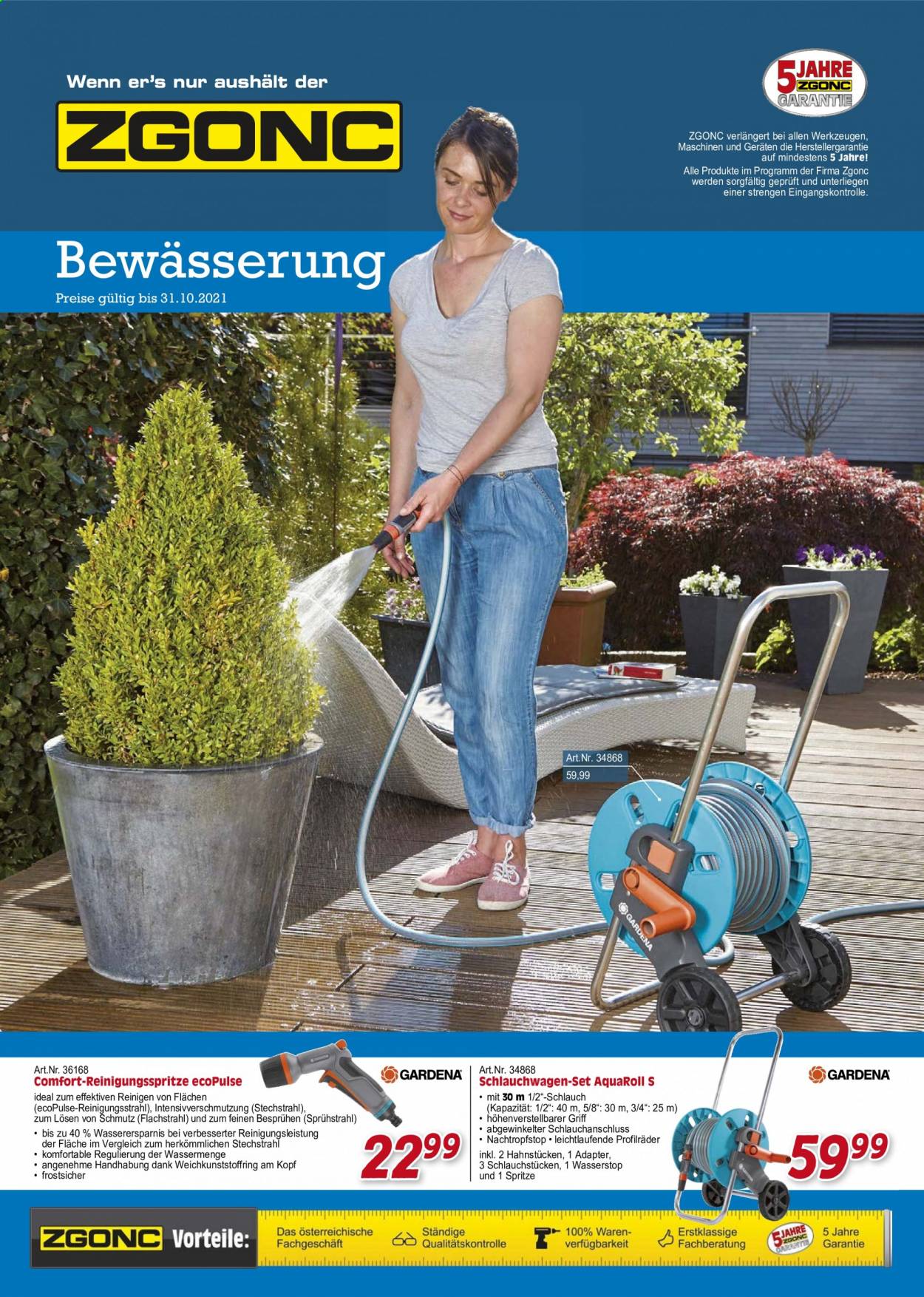Angebote Zgonc - 9.5.2021 - 31.10.2021. Seite 1