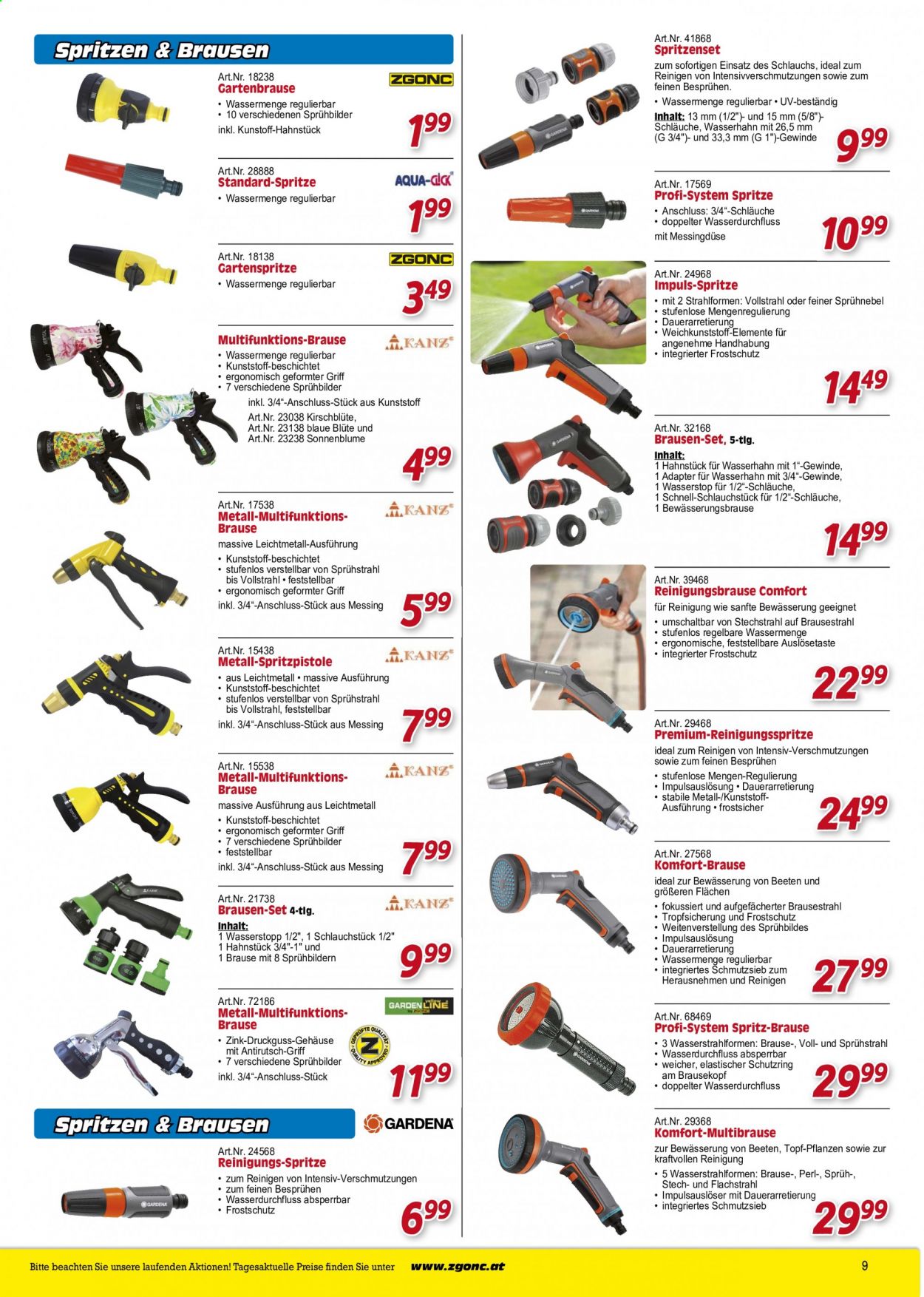 Angebote Zgonc - 9.5.2021 - 31.10.2021. Seite 9