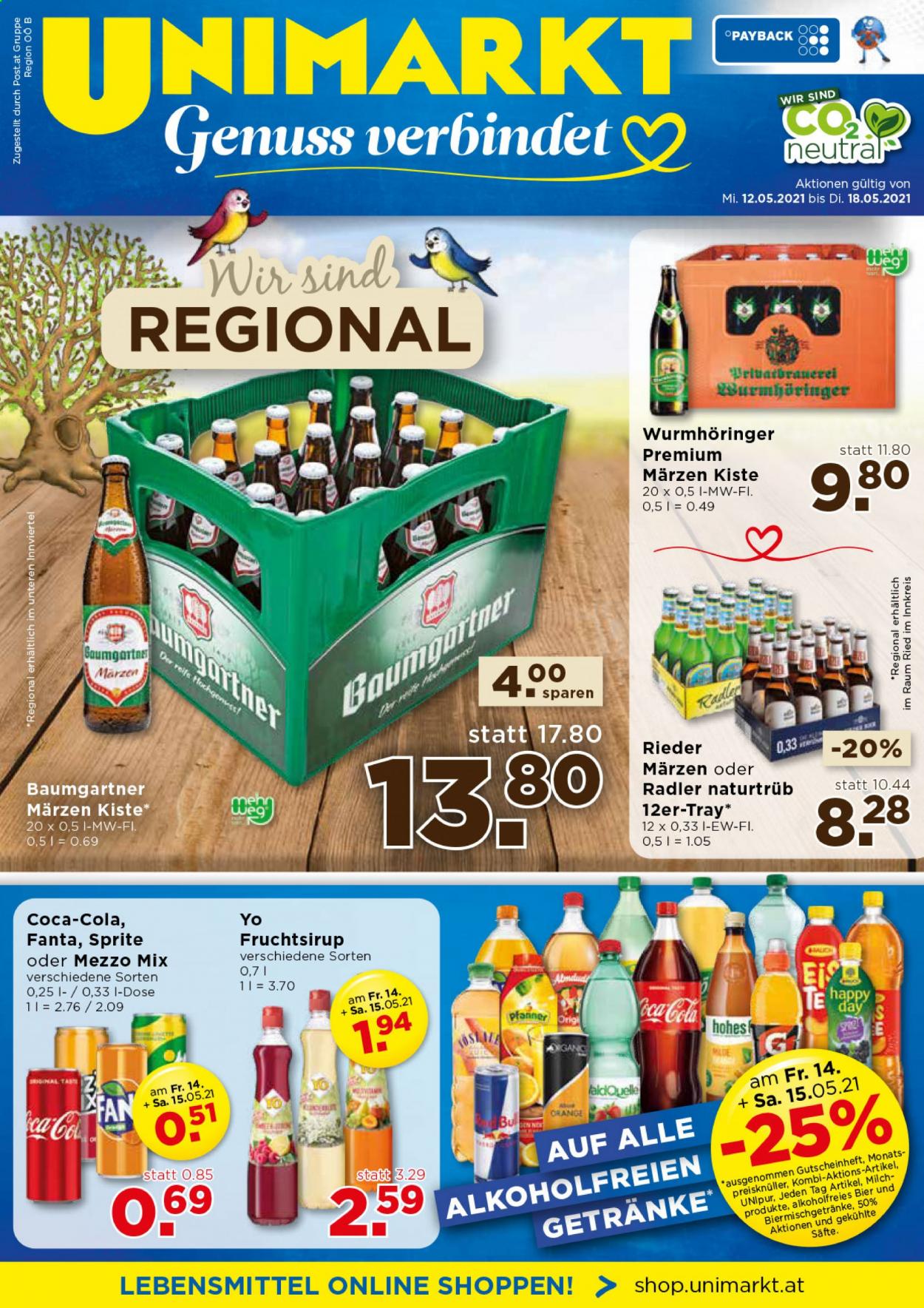 Angebote UNIMARKT - 12.5.2021 - 18.5.2021. Seite 1