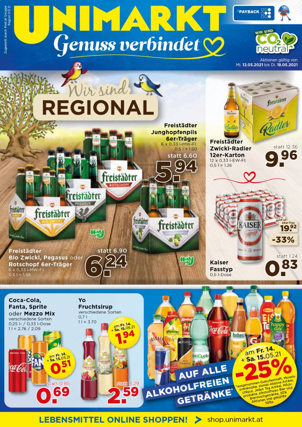 Angebote UNIMARKT - 12.5.2021 - 18.5.2021. Seite 1