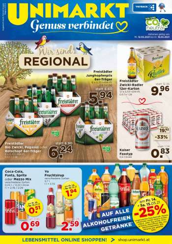 Angebote UNIMARKT - 12.5.2021 - 18.5.2021.