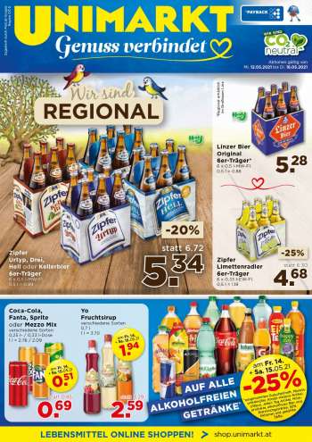 Angebote UNIMARKT - 12.5.2021 - 18.5.2021.