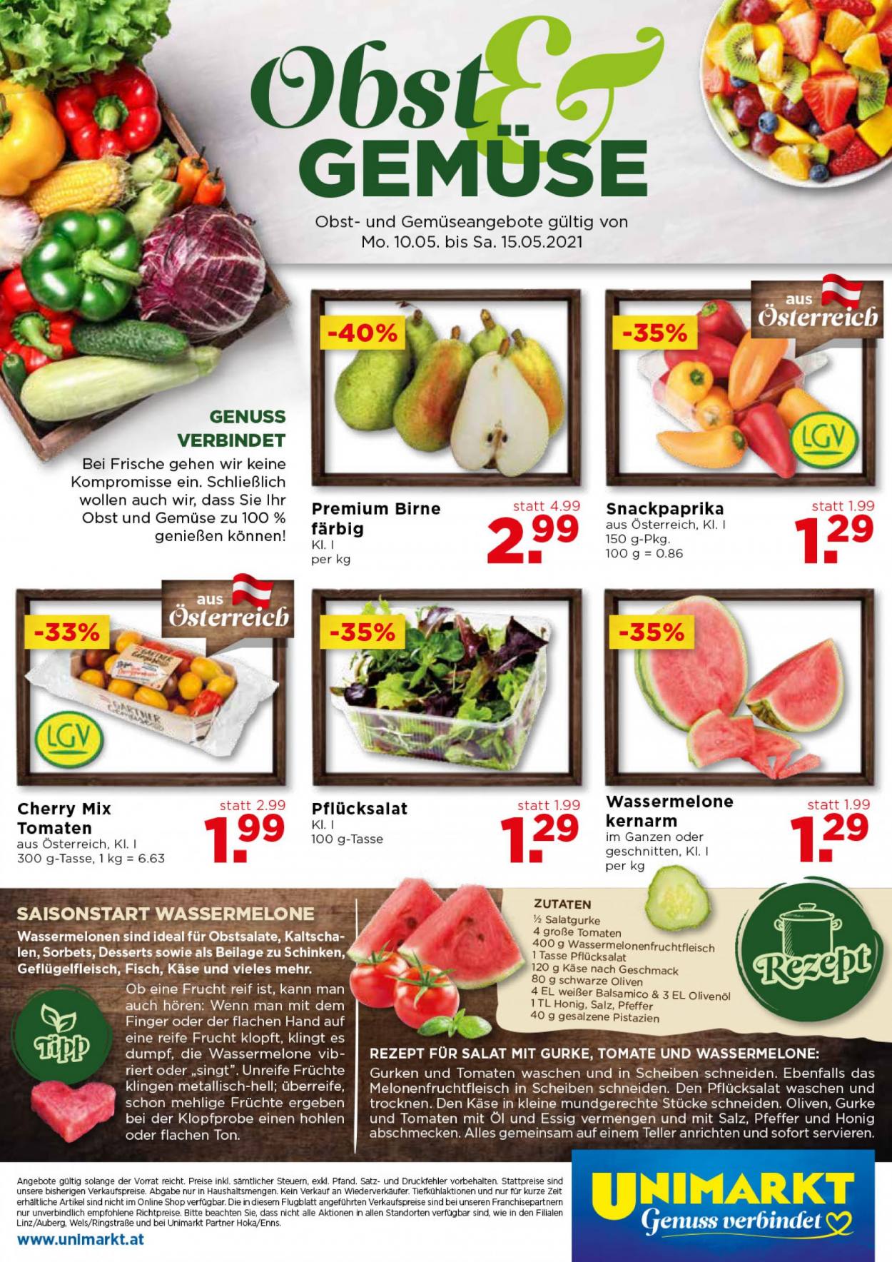 Angebote UNIMARKT - 12.5.2021 - 18.5.2021. Seite 16