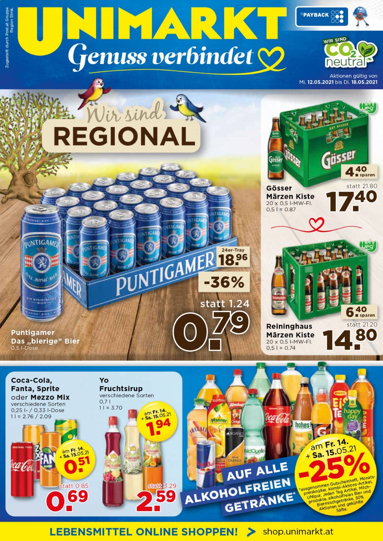 Angebote UNIMARKT - 12.5.2021 - 18.5.2021. Seite 1