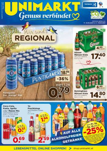Angebote UNIMARKT - 12.5.2021 - 18.5.2021.