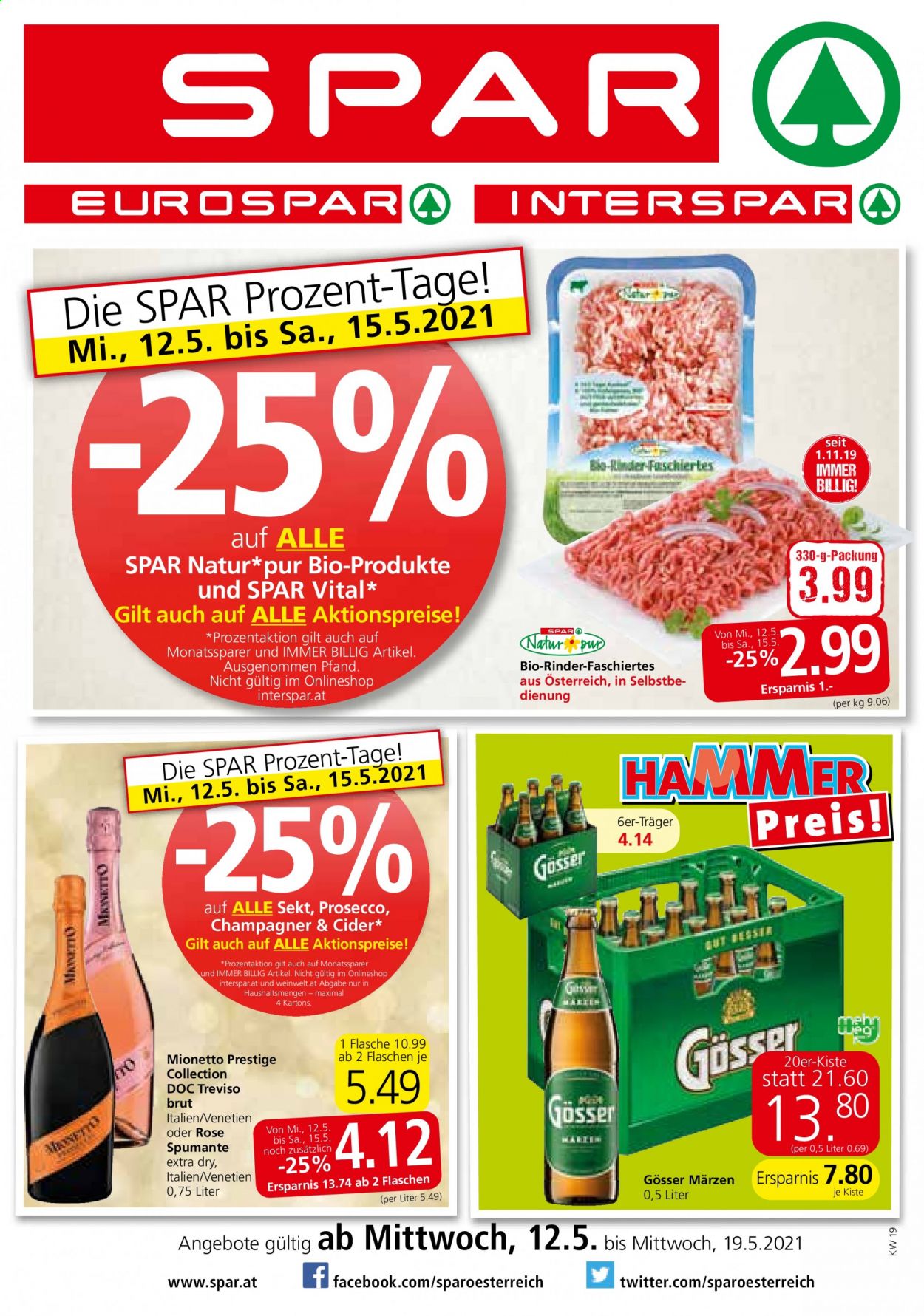 Angebote INTERSPAR - 12.5.2021 - 19.5.2021. Seite 1